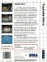 Sega  Master System&nbsp; - &nbsp;Captain Silver (Back)